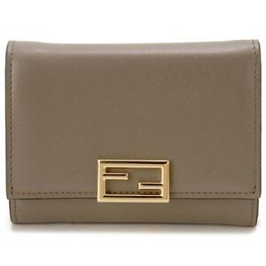 Fendi Bifold Wallet Gray Compact